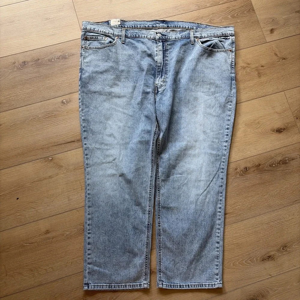 LEVI'S 541 ATHLETIC FIT TAPERED LEG STRETCH JEANS SZ: 52 x 30 (28.5 Actual)
